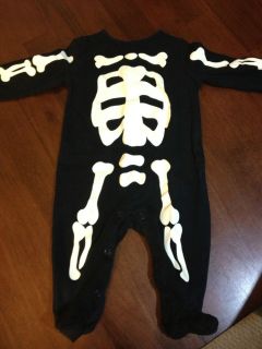 Carter 6months Infant Boy Girl Skeleton One Piece Halloween Costume Dress Up