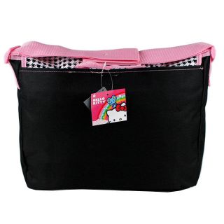 Sanrio Hello Kitty Messenger Diaper School Shoulder Large Bag Checkered Print NW