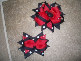 Custom Minnie Mouse Hair Bows for Infant or Toddler