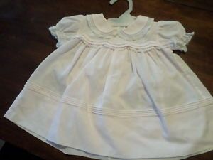 Sweet Newborn Baby Girl Dress by Feltman Brother's Smocked Embroidered