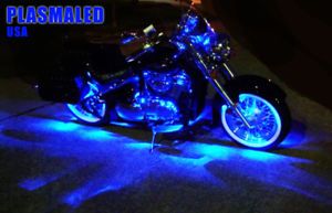 36 LED Blue Motorcycle Accent Light Kit w Switch Custom