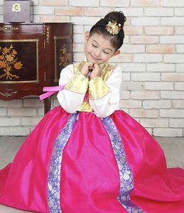 Korean Traditional Clothes HANBOK 2018 Dress Girl 1st Birthday Party Kid Baby