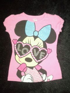 Toddler Girl Minnie Mouse T Shirt Size 4T