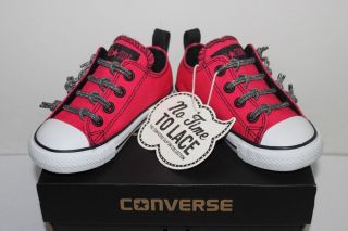 New Converse All Star Ct Baby Girls Pink Slip on Shoes Toddler Infant Size 5