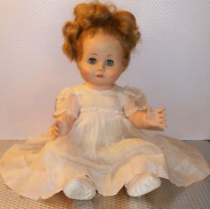 Vintage 1940's 1950's Madame Alexander Pouting Baby Doll Original Clothes Cryer