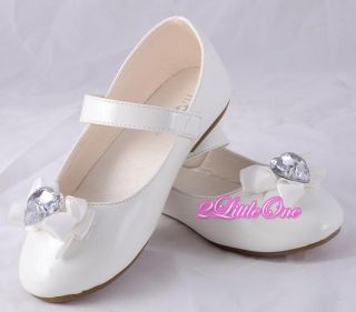 White Mary Janes Shoes Toddler US Size 11 5 EU 28 5 Flower Girl Pageant 010