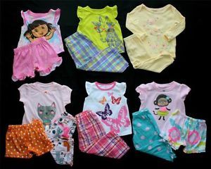 Baby Girl 12 Months Spring Summer Pajama Sets Clothes Lot