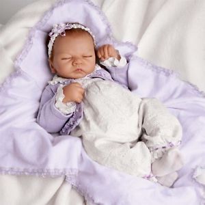 Ashton Drake Lifelike Breathable Baby Doll 'Sweet Dreams Emily' New