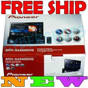 New Pioneer AVH X6500DVD 7" Single DIN Touchscreen Car DVD Player USB  iPhone