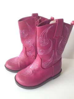 Girls Toddler Childrens Place Pink Western Cowboy Boots Size 6