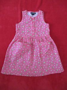 Toddler Girl Size 4 4T Dress Lands' End Pink Dresses Summer Clothes Children
