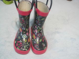 Toddler Girl Rain Boots Size 7 by Laura Ashley