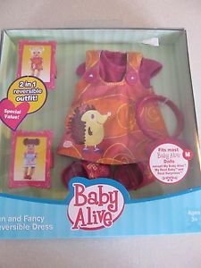 Hasbro Baby Alive Fun and Fancy Reversible Dress Doll Clothes Outfits Set
