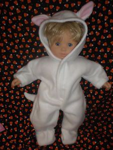 Clothes Bitty Baby Twins White Cat Halloween Costume Sleeper