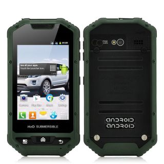 3 5"Android OS Military Phone Unlocked Dual Sim GSM WiFi Water Dust Shock Cell 2