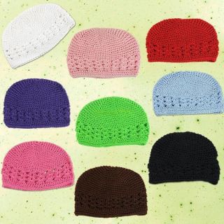 Baby Kid Infant Knit Crochet Beanie Skull Kufi Hat Cap 9 Colors