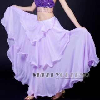 Belly Dance Costume Chiffon Layer Skirt 9Colours Avail