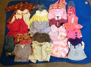 Lot of 23 Baby Girl Toddler Clothes 12 18 Months 12 18 Winter Spring Gap Carter