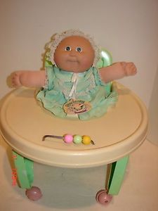 Vintage Cabbage Patch Kids Doll Preemie Baby Walker 1980's Original Clothing