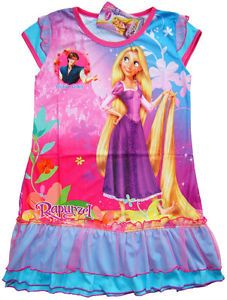 Disney Tangled Rapunzel Nighty Party Dress Girls Kids Clothes New Age 3 4