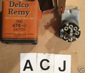 1933 34 35 36 37 International Truck Combination Light Switch Delco Part 478H