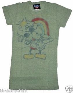 New Junk Food Disney Mickey Mouse Good Times Tri Blend Juniors T Shirt
