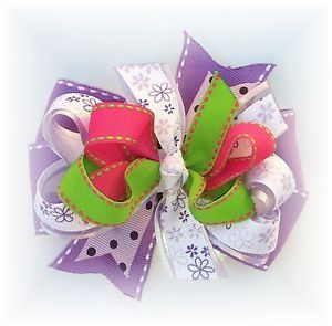 Pretty in Plum Toddler Girls Boutique Hair Bow Hairbow