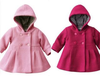 A2579 Girl Baby Toddler Warm Winter Hoodies Coat Snowsuit Jacket Outerwear S0 3Y