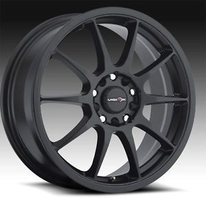 16" inch 4x100 4x4 5 Black Wheels Rims 4 Lug Honda Mazda Toyota Nissan Acura