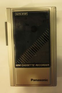 Panasonic Personal Auto Stop Mini Cassette Tape Recorder Player RQ 340
