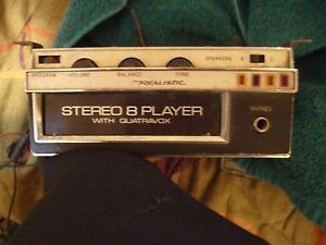 Vintage Realistic High Power 8 Track Stereo Car Tape Player