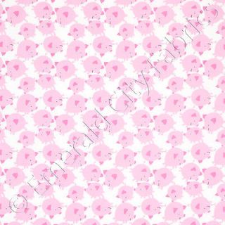Free Spirit Get Together Pig Toss Pink Novelty Baby Kids Cotton Quilt Fabric Yd