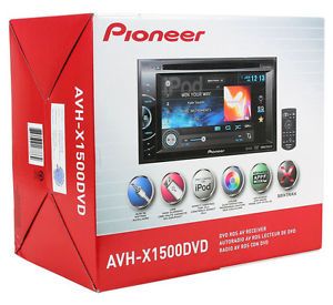 Pioneer AVH X1500DVD Touchscreen Double DIN 6 1" Car DVD CD Player iPod Control