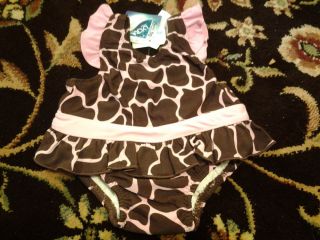 The Childrens Place Giraffe Pattern 3 6 Month Baby Girl Swimsuit
