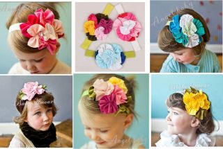 1pc Kid Girl Toddler Baby Flower Headband Hair Band Bow Headwear