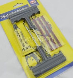 6pcs Auto Car New Tubeless Tire Repair Kits Rasp Needle Fix Tools Set