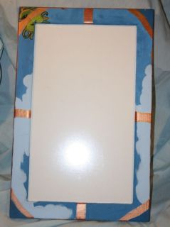 Message Board Handpainted Frame Chalk Dry Erase Side Decorative Painted Frame