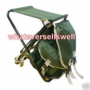 Folding Backpack Stool Seat Chair Rucksack Fishing Bag