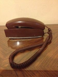 Western Electric at T Trimline Corded Wall Phone Chocolate Brown