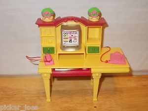 Fisher Price Loving Family Computer Desk Pull Out Tray Dollhouse Furniture Part