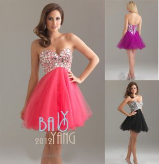 Short Mini Beaded Cocktail Dresses Party Homecoming Formal Bridesmaid Prom Dress