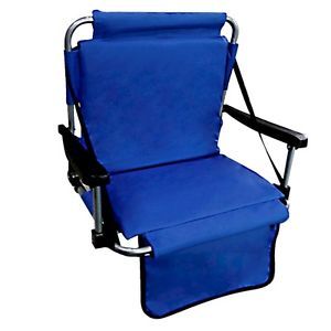 Deluxe Heavy Duty Portable Stadium Chair with Free Clear See Through Umbrella
