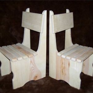Child's Chairs Two Solid Wood Childrens Furniture Unfinished Chairs