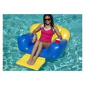 Pool Float Inflatable Lounger Lounge Aqua Fun Chair
