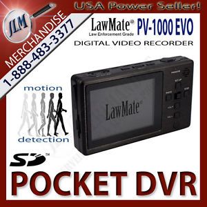 Lawmate PV 1000 Handheld Pocket Digital Video Recorder DVR 160GB Hard Drive LCD