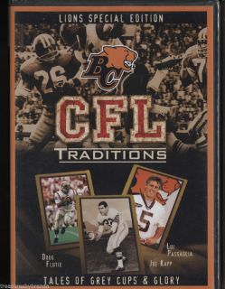 CFL Traditions Grey Cup Football Story Lions Sports Documentary Film DVD New