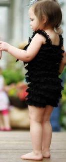 New Lace Petti Romper Ruffles Posh Girls Baby Toddler Outfit Boutique s M L