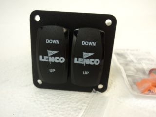 New Lenco Electric Dual Trim Tab 122 Carling Double Rocker Switch Kit