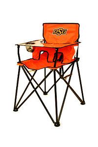 Oklahoma State University Logo Portable Tailgate Lawn Childs Kids High Chair