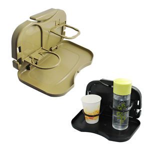 Foldable Car Meal Plate Drink Coffee Cup Holder Tray Vehicle Back Seat Food Desk